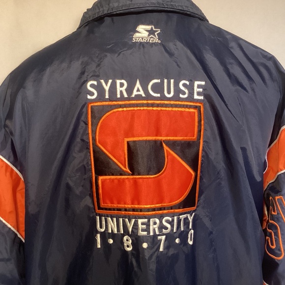 Vintage 90’s Starter Syracuse University Orangemen Jacket men’s size XL - Picture 2 of 14